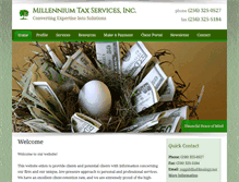 Tablet Screenshot of millenniumtaxservices.com